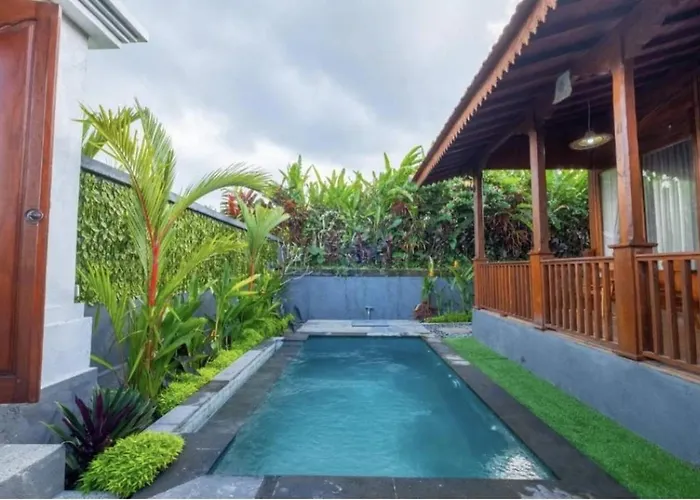 Serene With Private Pool And Rice Field Views Vakantiehuis Tegallalang (Bali)